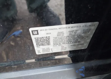 2020 GMC Terrain Fwd Denali z USA, uszkodzony, nr VIN 3GKALSEX2LL133142